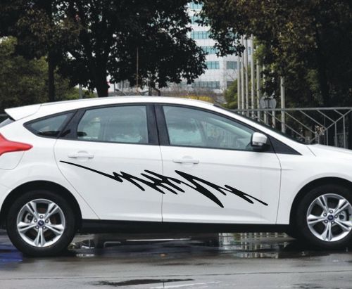 Car truck decal vinyl  body stickers side decals racing stripe for focus #1233