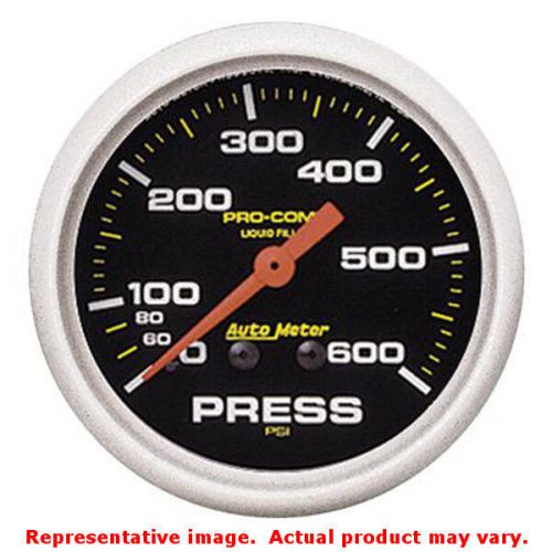 Auto meter 5425 pro-comp series brushed aluminum 2-5/8&#034; (66.7mm) range: 0-600 p