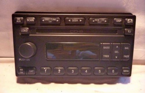 04-06 ford expedition mountaineer radio 6 cd face plate 3r3t-18c815-te cy293545