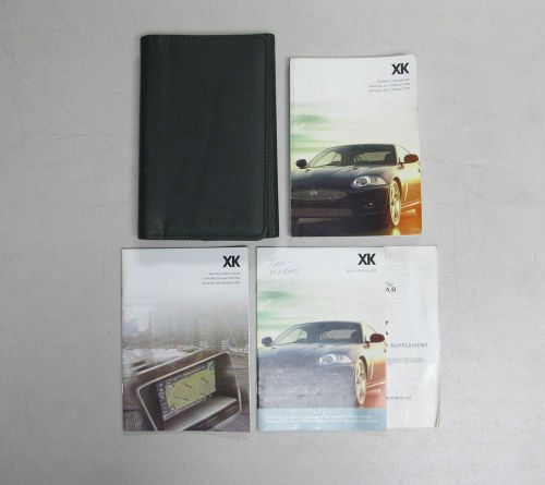 2006 jaguar xk owner&#039;s manual book set + wallet