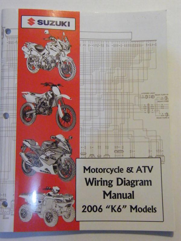  new 2006 suzuki motorcycle & atv wiring diagram k6 models manual