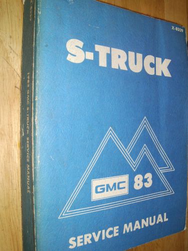 1983 gmc s15 &amp; jimmy truck shop manual orig gm s-15 book!