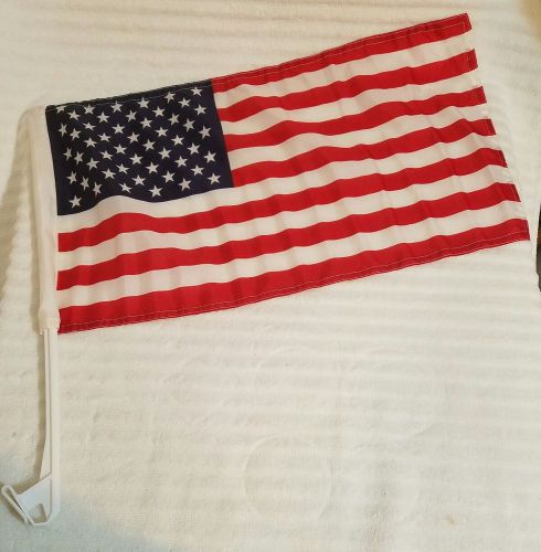 Lot of 50 pieces - usa american patriotic car window clip usa flags 19" x 11"