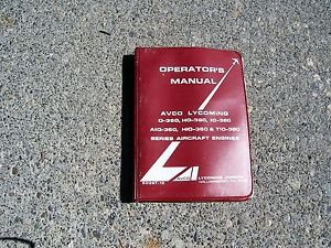 Avco lycoming operators manual for o-360 series engines