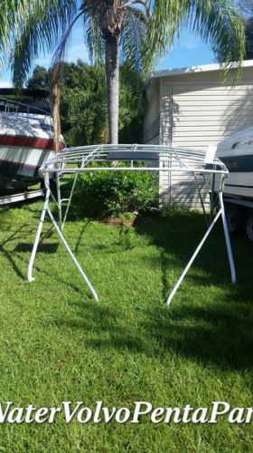 Huge aluminum leaning post style yacht bimini ,radar arch