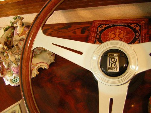 Rolls royce wood steering wheel all model 1968 to 1989 new uk + australia
