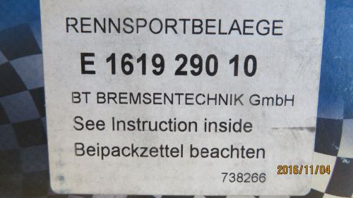 Pagid e1619.290.10 rs29 brake pads - brembo, ap