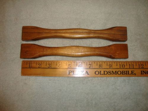 Wooden canoe grab handles