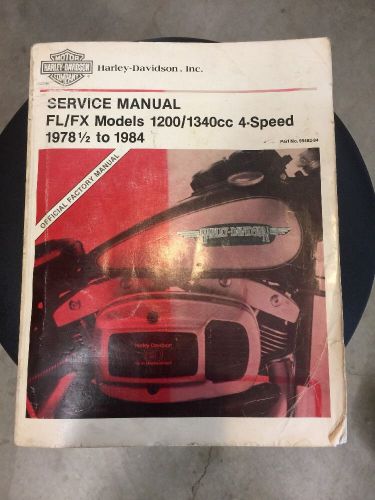 1978-1984 harley davidson service manual for fl/fx models