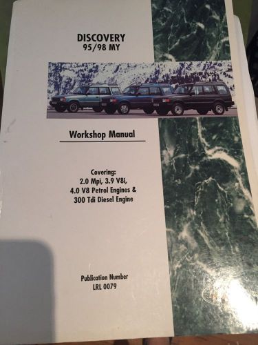 Land rover discovery 95/98 my workshop manual.