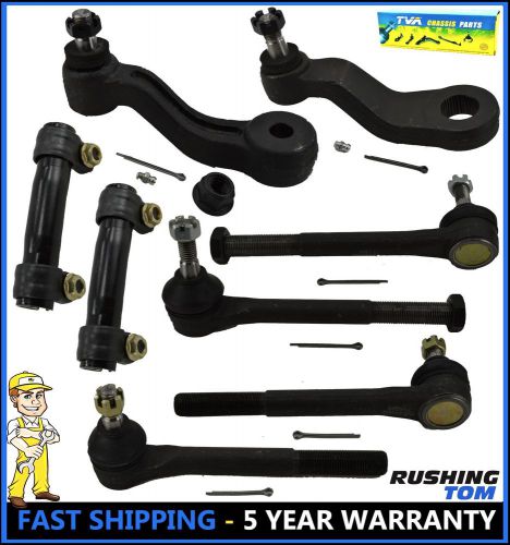 8 pc suspension kit tie rod end pitman idler arm chevrolet gmc k1500 k2500 93-99