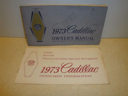 Vintage 1973 cadillac owner&#039;s manual and consumer information booklet