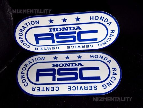 Honda rsc - racing service center corporation sticker retro car - bike jdm japan