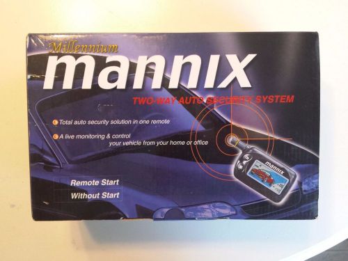 Millennium mannix sm700 two way auto security system /w remote start