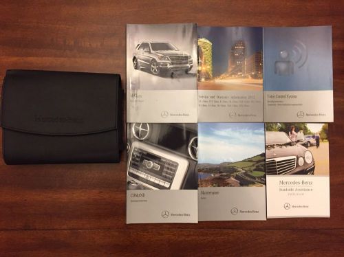 2012 mercedes benz m class owners manual set and leather mercedes benz case
