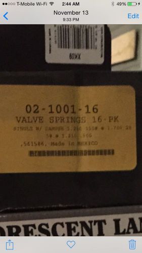 Sbc performance valve springs engine pro 02-1001-16 set of (16)