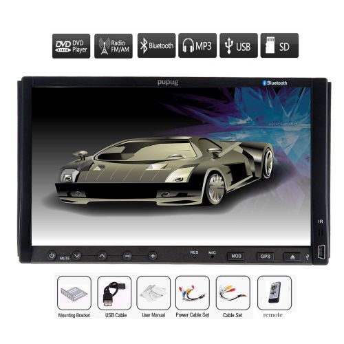Double 2din 7&#034; car stereo dvd cd mp3 player hd in dash bluetooth radio usb sd