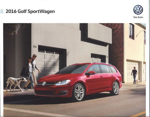 2016 volkswagen golf sportwagen -  s / se and sel models 14 page brochure