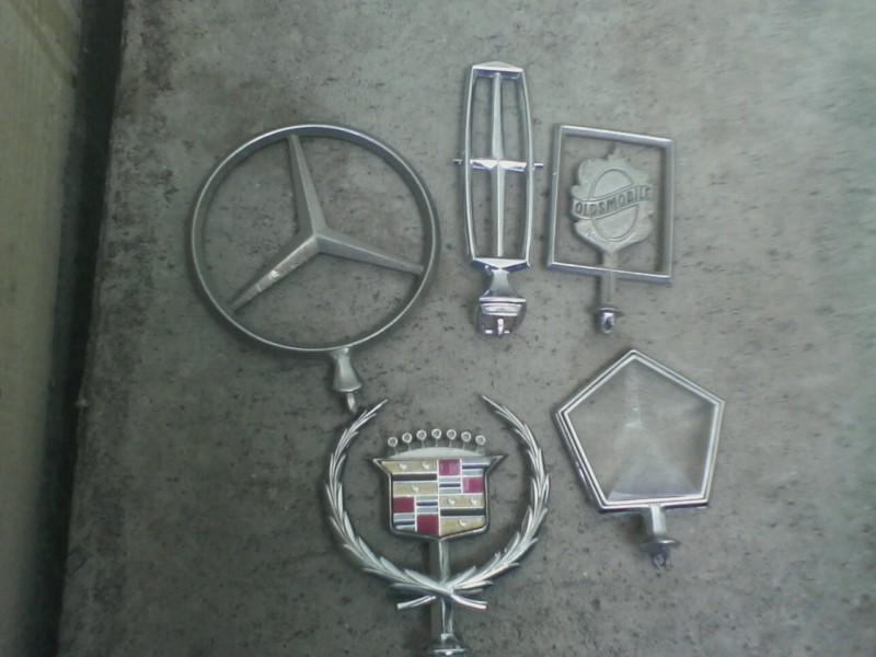 HOOD ORNAMENT EMBLEM LOT ....MERCEDES BENZ,CADILLAC OLDSMOBILE CHRYSLER LINCOLN, US $15.99, image 2