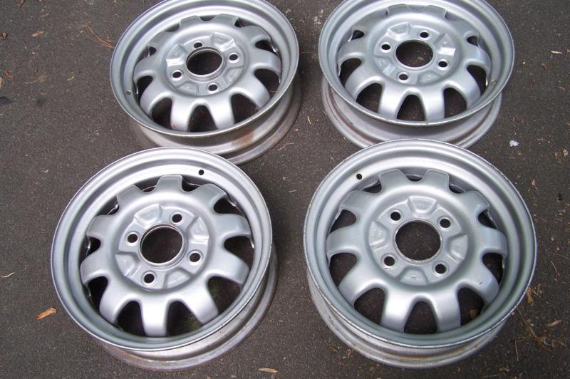 Original VW Baja Bug Beetle Lemmerz Marathon Wheel Caps NOS plus OEM rims, US $525.00, image 2