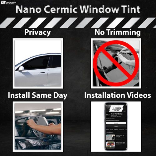 Precut Rear Windows Nano Ceramic Window Tint Fits Lincoln MKT 2010-2019, US $69.99, image 4