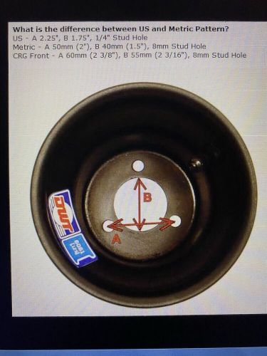 Two American pattern 6” diameter go kart racing wheels with tires Drift Trike, US $79.99, image 5