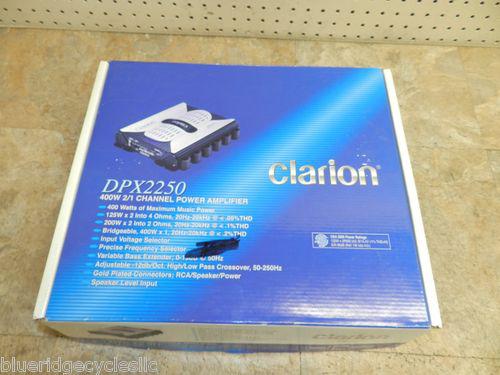 Dpx2250 clarion 2-1 ch amp 400w power subwoofer component amplifier new amp car
