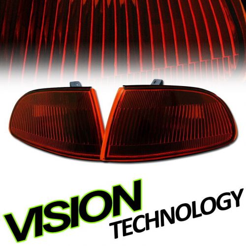 For 92-95 Honda Civic 2Door Jdm Smoke Amber Turn Signal Parking Corner Lights yd, US $35.00, image 2