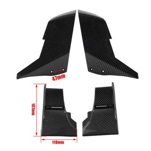 Front Winglets Aerodynamic Fixed Wing Fairing For KAWASAKI NINJA H2 R 15-23, US $, image 5