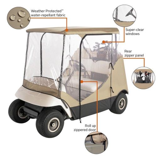 2-Person Golf Cart Enclosure Parts Classic Accessories Fairway Travel 4-Sided, US $129.92, image 19
