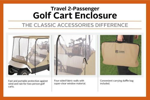 2-Person Golf Cart Enclosure Parts Classic Accessories Fairway Travel 4-Sided, US $129.92, image 20