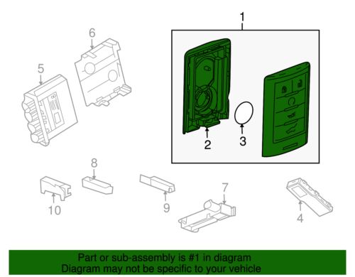 Genuine GM 5 Button Keyless Entry Remote Key Fob 22865375, US $153.00, image 5