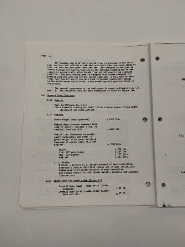 Hiller UH-12 Series "360" Helicopter Maintenance Manual-Copy, US $29.95, image 5