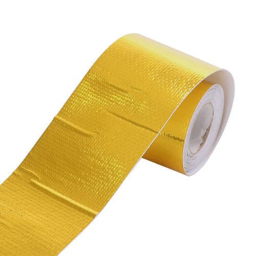 1 Roll Reflective Gold High Temperature Heat Shield Fireproof Adhesive Tapes, US $12.27, image 2