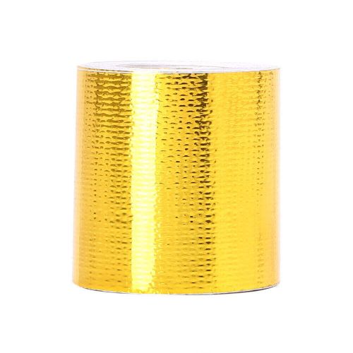 1 Roll Reflective Gold High Temperature Heat Shield Fireproof Adhesive Tapes, US $12.27, image 3