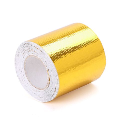 1 Roll Reflective Gold High Temperature Heat Shield Fireproof Adhesive Tapes, US $12.27, image 4