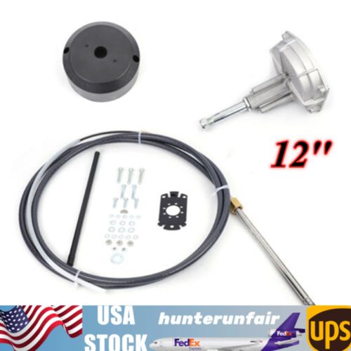 12 Feet Boat Rotary Steering System Outboard Kit SS13710 Marine Cable, US $116.64, image 11