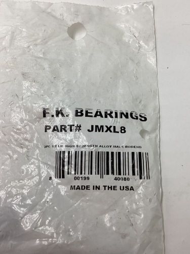 F.k. bearings  1/2" left high strength alloy male rodend jmxl8
