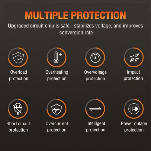 1600W Car Power Inverter DC 12V To AC 220V Pure Sine Wave Solar Converter LCD, US $69.49, image 9