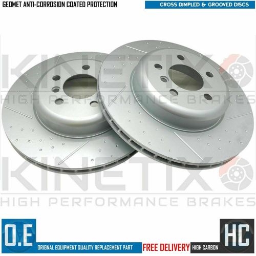 FOR BMW 435d M SPORT REAR DIMPLED GROOVED BRAKE DISCS MINTEX PADS SENSOR 345mm, US $, image 3