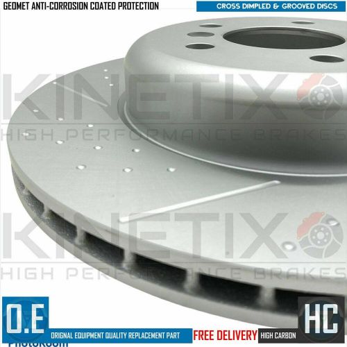FOR BMW 435d M SPORT REAR DIMPLED GROOVED BRAKE DISCS MINTEX PADS SENSOR 345mm, US $, image 5