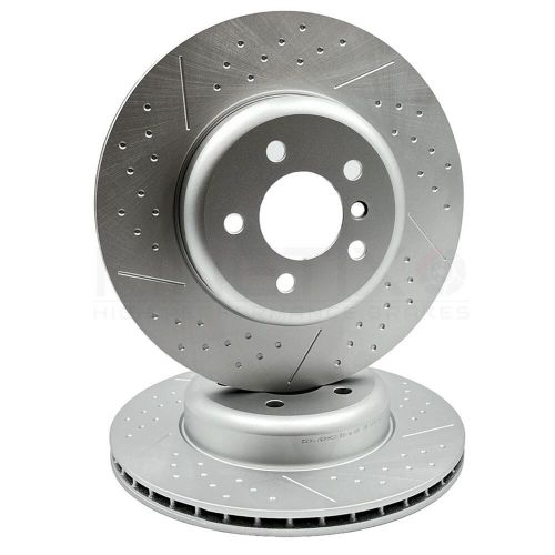 FOR BMW 435d M SPORT REAR DIMPLED GROOVED BRAKE DISCS MINTEX PADS SENSOR 345mm, US $, image 8