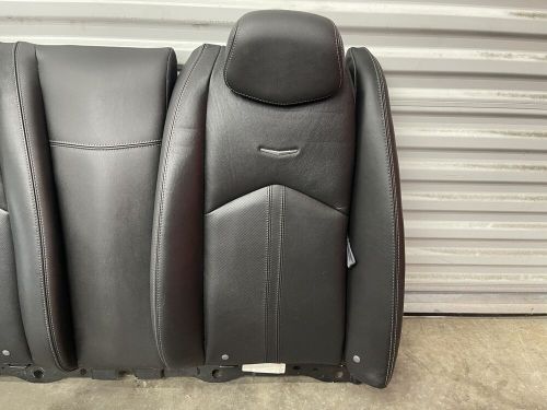 2011-2014 CADILLAC CTS COUPE REAR SEAT UPPER BACKREST CUSHION BLACK LEATHER OEM, US $229.00, image 2