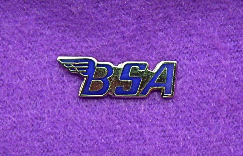 Bsa - tie bar - hat pin - lapel pin  - dark blue & silver
