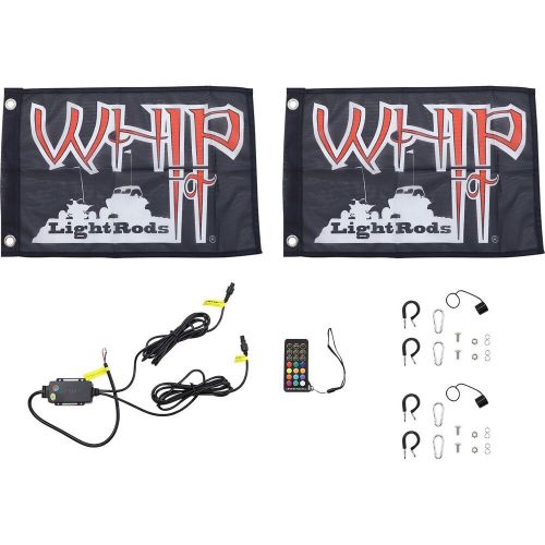 Whip it 5' light rod whip - bluetooth - pair - black sb-rgbbt-152