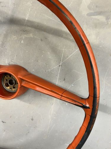 1963 Chevy Biscayne Steering Wheel Horn Chevrolet '63 OE Brookwood Parkwood Trim, US $189.93, image 11