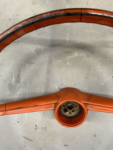 1963 Chevy Biscayne Steering Wheel Horn Chevrolet '63 OE Brookwood Parkwood Trim, US $189.93, image 12