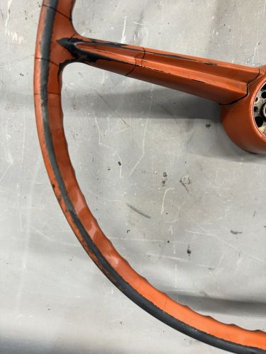 1963 Chevy Biscayne Steering Wheel Horn Chevrolet '63 OE Brookwood Parkwood Trim, US $189.93, image 14