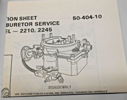 Sierra 18-7090 Carburetor Kit Chrysler Inboard Holley Model 2210, 2245, US $24.99, image 4