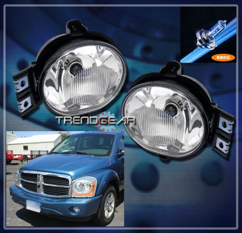 For 02-08 ram 1500/03-09 2500/3500/04-06 durango bumper chrome fog lights lamp